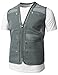 H2H Mens Active Slim Fit Vests Work Utility Hunting Travels Sports Mesh with Pockets
