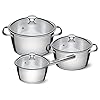 Tramontina-65660484-Cookware-Set-Stainless-Steel 3 Pcs. Cookware Set