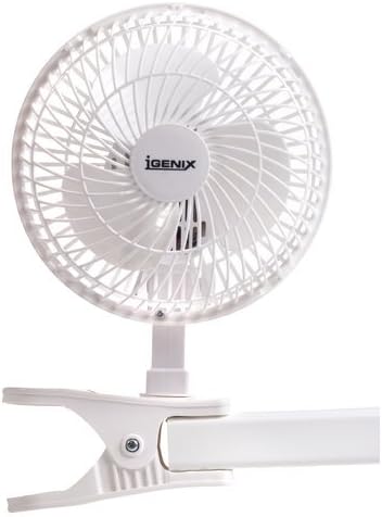 2 Speed Settings Clip Design Table Fan (Primary Material: Metal, Finish: White, Number of Blades: 3)