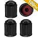 ARTISANMAN 100PCS Tire Valve Stem Caps, Car Stem Valve Caps, Universal Tire Stem Covers for Trucks, Motorcycle, Bicycle, tire dust Cap(Black)