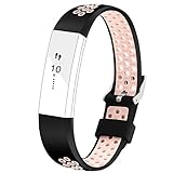 Adepoy Fitbit Alta Bands and Alta HR Bands, Newest Adjustable Replacement Wristband with Secure Metal Clasp for Fitbit Alta HR and Fitbit Alta