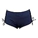 MiYang Women's Navy Blue Beach Pant Bikini Bottom Adjustable Tie Boy Short XXL (Waist 35.5