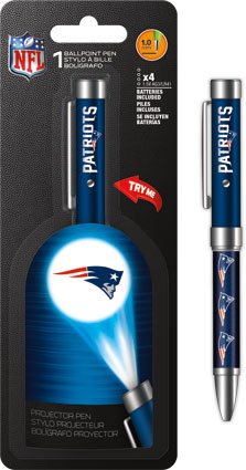 NFL New England Patriots Projector Pen ~ Ballpoint 1.0 Black Ink