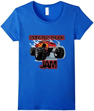 Women's Monster Truck Jam T-Shirt for boys Medium Royal Blue