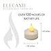 ELECAND Premium Flameless Tea Lights-Long Lasting Battery Operated LED Tealights for Wedding Ceremonies or Parties-Realistic Flickering Effect Led Tealight Candles are The Perfect Gift Idea(12 Pack)