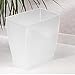 iDesign Small Bathroom Trash Can, Ideal for Primary and Guest Bathroom or Office, Frost, Made in USA