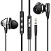TKKOK Earphones Headphones in-Ear Earbuds with Microphone, Powerful Bass Driven Sound, Ergonomic Design for iPhone, iPad, iPod, Android Smartphone, Tablet, MP3 Player and Many More