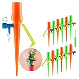 Milemont Plant Watering Spikes self Watering Devices with Slow Release Control Valve Switch Self Irrigation Watering Drip Devices for Potted Plants Flower Vegetables 12 Pack/Set