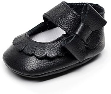 Baby Girl Shoes Moccasins 100% Real Leather Soft Sole Bowknot Firstwalkers