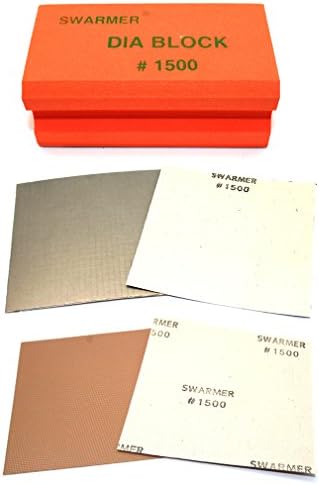 Insung Diamond 1500Grit Flexible Sanding Sheet 3Set (All type/Dot type sandpaper with Hand pad)