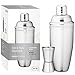 Barmix Martini Cocktail Shaker 24 Ounces, Stainless Steel, Jigger Included