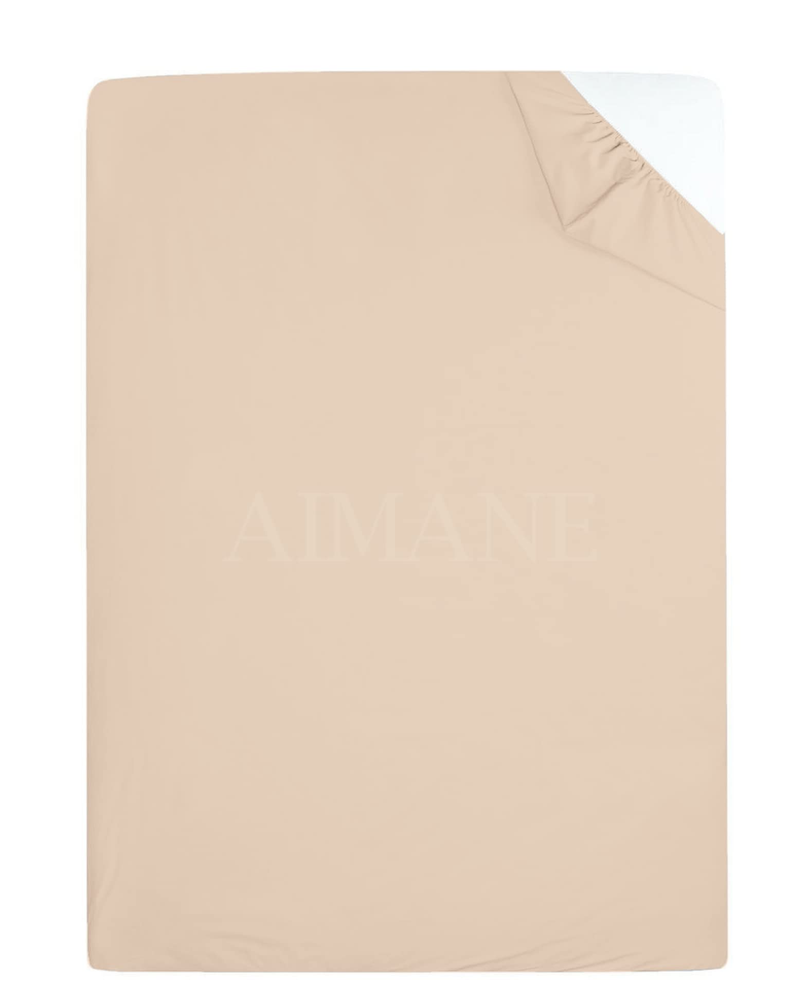 Percale Easy Care Polycotton Bunk Bed Fitted Sheet 2ft 6" (76cmx190cm) Perfect for Camp Kids Bunk Beds/RVs/Guest Beds/Caravan Campervan/Small Single Bed (Latte)