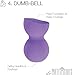 De Prettilicious Liquid Foundation and Pressed Powder Cosmetic Pro Makeup Blender Sponge, 5-Shape Set