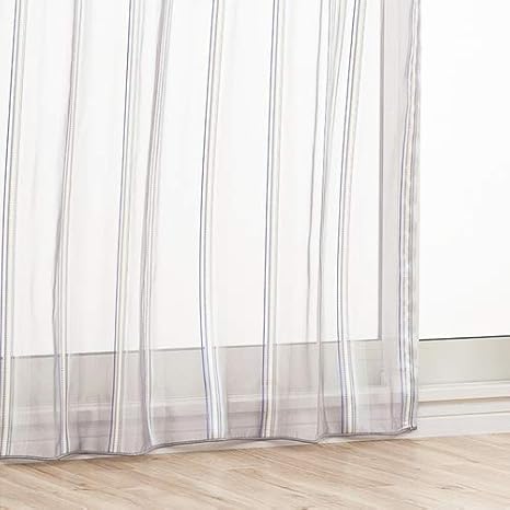 Amazon オーダーレースカーテン 防炎 シームレス ライゼ ラベンダー 幅250cm 丈215cm 1枚入 レースカーテン オンライン通販