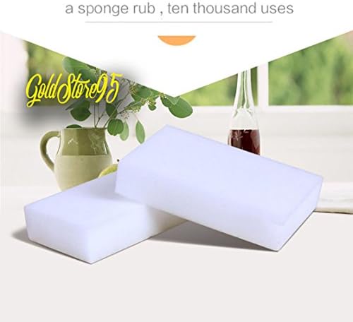 Cleaning Tool Magic Sponges Eraser - Sponge Nano Melamine - Eraser Sponge Kitchen Clean Accessories - Magic Cleaning Sponges - Just Add Water to Erase All Dirt (100pcs, White)