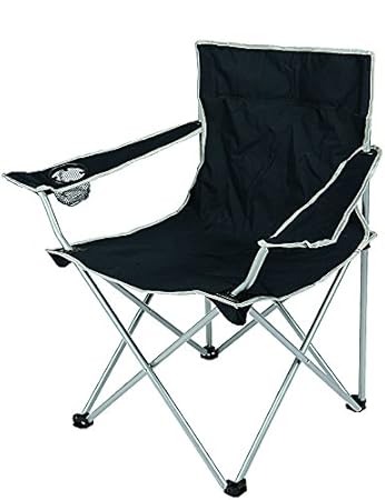 EXPLORER Fischer Faltstuhl mit Getränkehalter 85x43x80cm Anglerstuhl Faltstuhl Armlehne Campingstuhl Camping Outdoor Angeln W