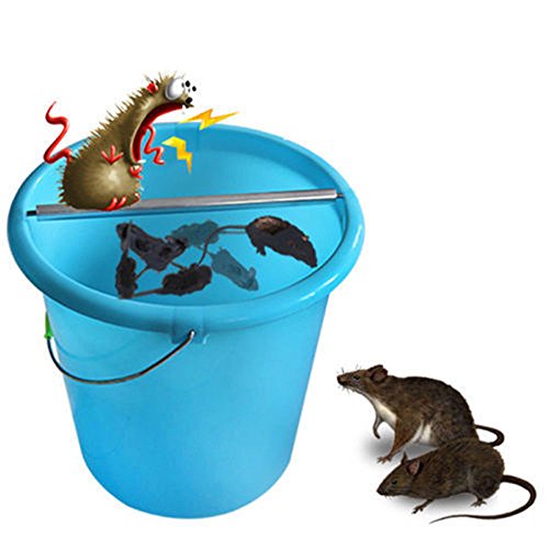 Kicode Rotatable Stainless Steel Rolling Stick Roll Bucket Mousetrap Mice Mouse Rats Rodent - Thumbnail 6