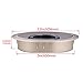 Xntun 3 Pcs Satin Nickel Metal Cable Grommet, Zinc Alloy Desk Table Grommet Cable Cord Hole Cover for Home and Office, Fits 2inch Hole (Brushed Silver)