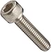 Stainless Steel Socket Cap Screw, Plain Finish, Internal Hex Drive, 20mm Length, Fully Threaded, M3-0.5 Metric Coarse Threads (Pack of 100)