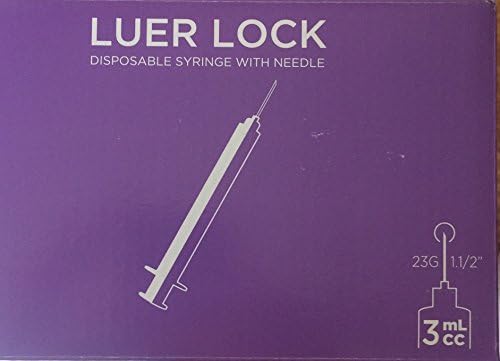 Package of 20 sterile 3mL 23g x 1.5in