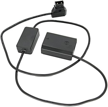 GyroVu High Power (4.5A) D-Tap to Sony NP-FZ00 Dummy Battery 30' Straight Intelligent Adaptor Cable with Reverse Polarity protection to power Alpha A9, A7R III, A7S III Sony Cameras