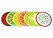 Premium Quality Set of 7 Fruit Silicone Coasters, Non-Slip Drink Coasters, for Bar, Car, Kitchen & Office