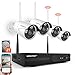 Wireless Security Camera System,SMONET 8-Channel 1080P Home Security Camera System(2TB Hard Drive),4pcs 2.0MP Indoor/Outdoor Wireless Security Cameras,P2P,65ft Night Vision,Easy Remote View