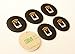 6 Black NFC Bubble Stickers NTAG213 by Tagstand - Fully programmable, and Works All NFC Enabled Devices