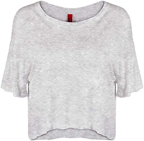 Women's Casual Basic Flowy Crop Top