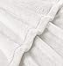 EXQ Home Fleece Blanket White Throw Blanket for Couch or Bed - Microfiber Fuzzy Flannel Blanket for Adults or Kids