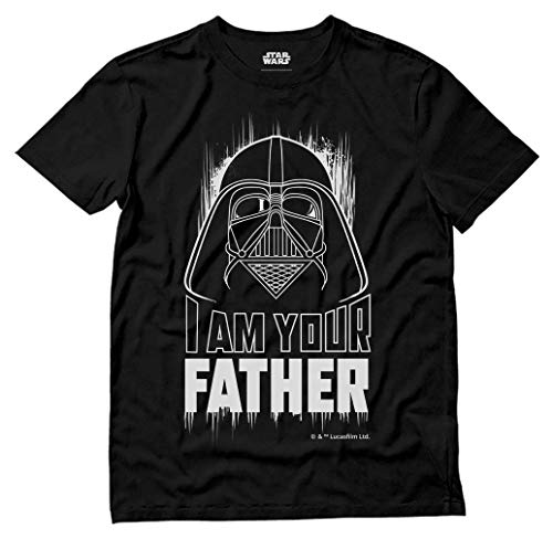 Official Star Wars Dad Shirt I Am Your Father Darth Vader T-Shirt Large Black