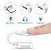 Headphone Adapter,2 in 1 Audio Jack+Charge Converter Earphone Adaptor for Phone X/Xs/Xs Max/XR Phone 8/8Plus 7/7 Plus Accessories Headphone Cable Splitter Audio Headphone Cable Earbud Adapter-Whitethumb 3