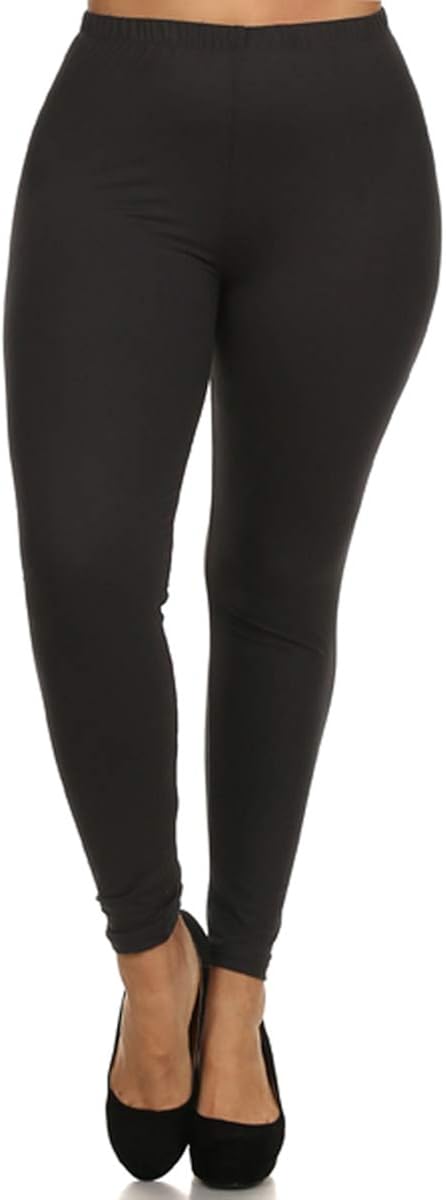 Leggings Depot Extra Plus Ultra Buttery Soft Basic Solid Leggings at  Women’s Clothing store