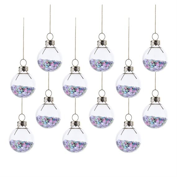 Sass & Belle Pastel Stars Mini Baubles - Set of 12