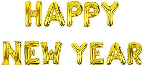 TRIXES Gold Happy New Year Foil Letter Balloon - Large Size- Festive Decoration for Seasonal Theme Parties - Image 3