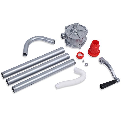 Rotary Barrel Pump, 70RPM Aluminum Alloy Hand Crank Oil Barrel Drum