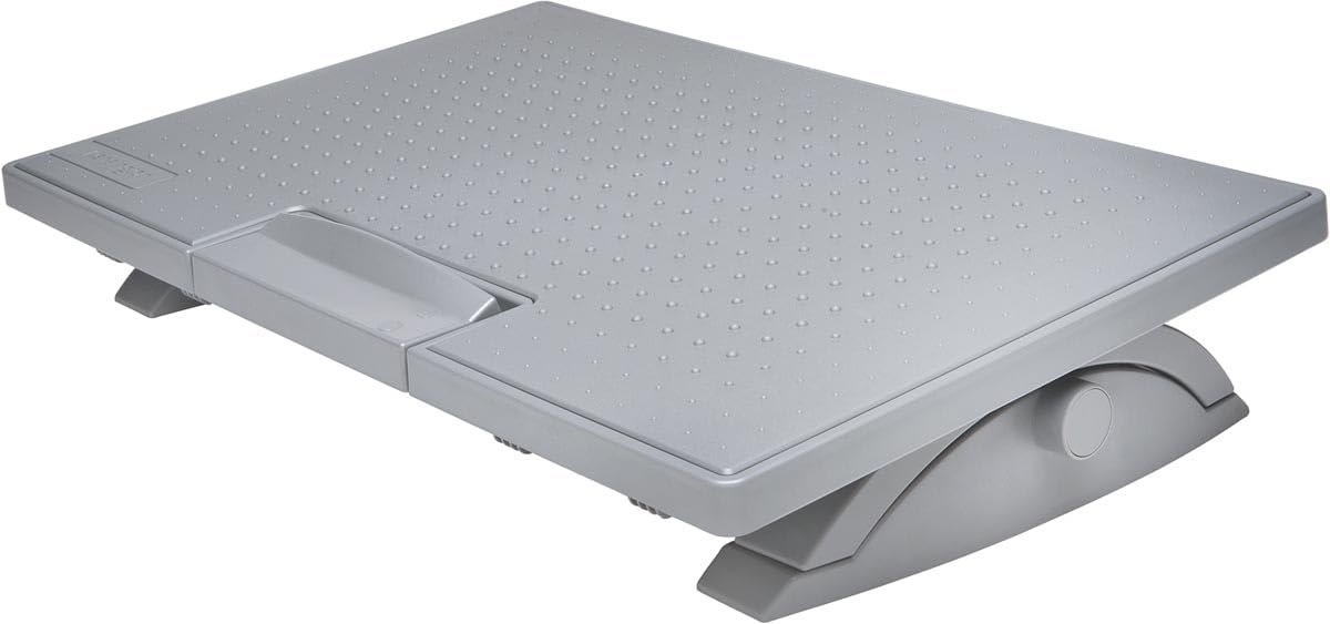 Kensington SoleMate Pro Foot Rest for Under Desk, Foot Stool with SmartFit Ergonomic System, Footrest with Easy-to-clean Adjustable Non-Slip Base for Office Desk & Home, Grey K50409EU
