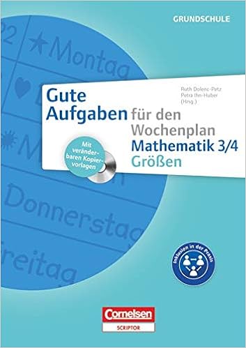Gute Aufgaben Fur Den Wochenplan Mathematik Grossen 3 4 Kopiervorlagen Mit Cd Rom Amazon De Dolenc Petz Ruth Ihn Huber Petra Blumelhuber Stefan Burzle Andrea Haas Claudia Kolbl Kathrin Bucher
