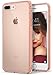 Ringke Fusion Designed for iPhone 8 Plus Case, iPhone 7 Plus Case Transparent Scratch Protective Phone Cover - Rose Gold Crystal