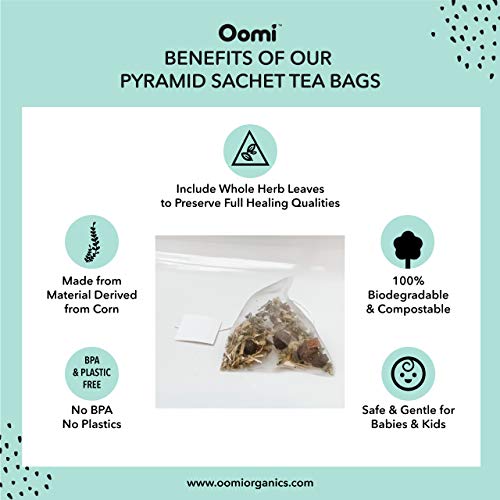 Baby Gas Relief, Colic, & Acid Reflux Relief Herbal Tea by Oomi USDA