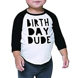 Bump and Beyond Designs Boy Birthday Shirt Kids Birthday Dude Shirt (12-18 Months, Black)