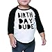 Bump and Beyond Designs Boy Birthday Shirt Kids Birthday Dude Shirt (12-18 Months, Black)