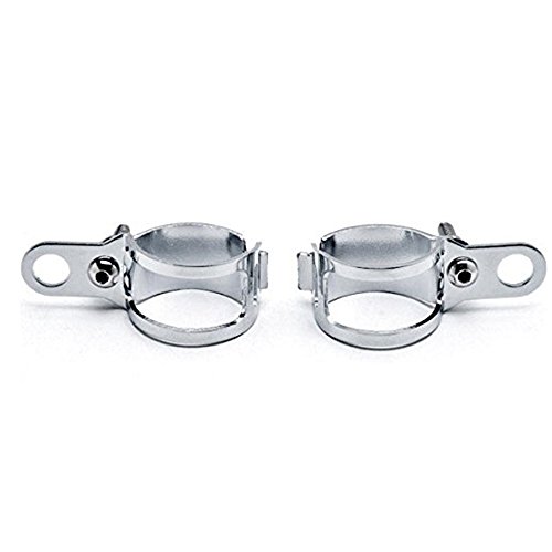 DLLL Universal Motorcycle Motorbike Chrome Turn Signal Light Mount Brackets Fork Ear 30-43mm for Harley Honda Suzuki Vespa Kawasaki Yamaha Victory Volusia Marauder ATV Scooter - Thumbnail 7
