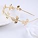 Unicra Wedding Headband for Bride-Bridal Greek Goddess Headpiece for Wemen Leaf Branch Dainty Bridal Hair Crown Head Dress Boho Alice Band