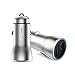 BULL Brass Dual USB Car Charger, 3.6A/18W, Smart, Fast and Safe Charger for iPhone iPad Samsung Android Phones, 2017 iF Design Award Winner