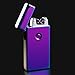Tinksky Electric Rechargeable Lighter Dual Arc Flameless USB Cigarette Windproof Lighter Valentine's Day gift for Men (Colorful)