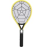 Electric Fly Swatter-Rechargeable Bug Zapper Racket and Mosquito Insects Killer-3000 Volt- Fly Traps with Bright LED Light-3-Layer Mesh Safe to Touch for Indoor and Outdoor Pest Control