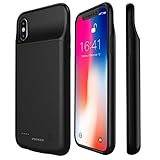 iPhone X Battery Case,Proker 3200mAh Slim External Charger Case Portable Protective Charging Case for iPhone X 5.8inch Extended Battery Pack [Support Lightning Headset](Black)