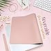 Rosegold Desk Pad, Mousepad, Desk Blotter, Blush Pink Mouse Pads for Computers, Pretty Office Desk Accessories for Women, Reversible Pink Mouse Pad, 80x40cm Pink Mat Pad, Rose Gold Office Decor