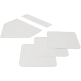 Amazon Basics Softball Baseball Bases Set, Weatherproof Rubber, Flexible, Includes 1 Home Plate, 3 Bases, 1 Pitching Rubber, Set of 5
